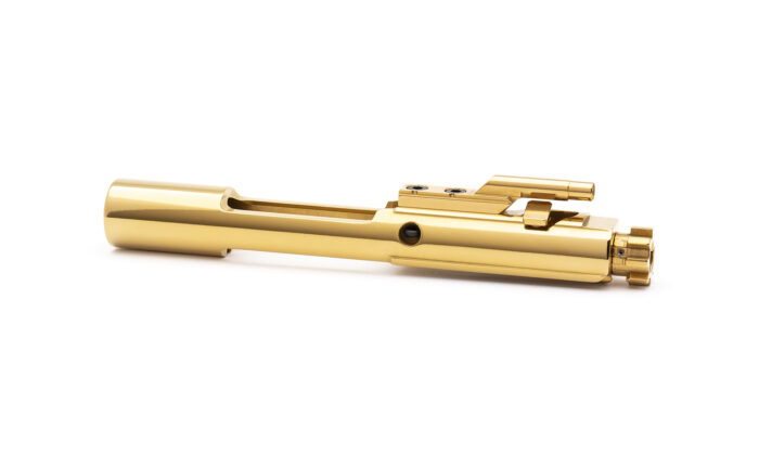 AR15 Steel Bolt Carrier Group - Left Hand - Mystic Gold