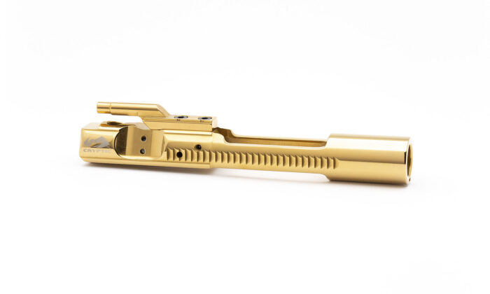 AR15 Steel Bolt Carrier w/ Key - Left Hand - Mystic Gold