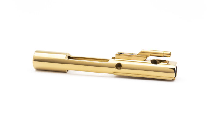 AR15 Steel Bolt Carrier w/ Key - Left Hand - Mystic Gold