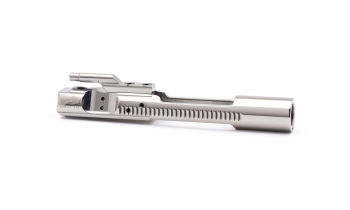 AR15 Steel Bolt Carrier w/ Key - Left Hand - Mystic Silver