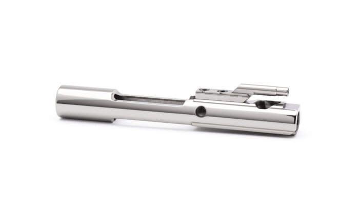 AR15 Steel Bolt Carrier w/ Key - Left Hand - Mystic Silver